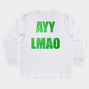 ayy lmao Kids Long Sleeve T-Shirt